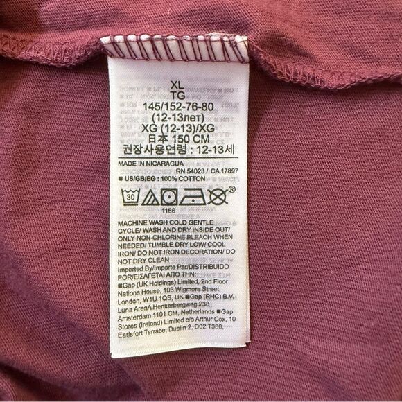 GAP Kids Girls Short Sleeve Rainbow Hearts T-Shirt Size XL (12) - Picture 8 of 8